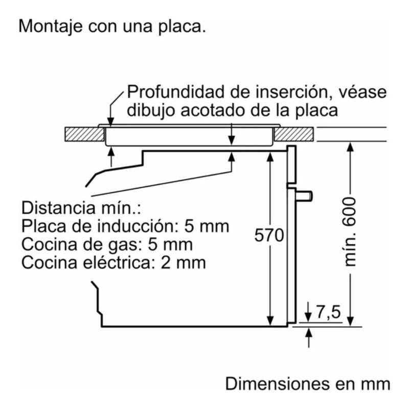 Horno De Empotrar Bosch Hba574es3 Limpieza Pirolítica 71 L - Inox
