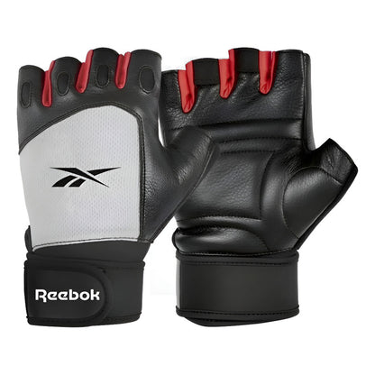 Guantes De Entrenamiento Negro Y Rojo Reebok Gris Liso Xxl