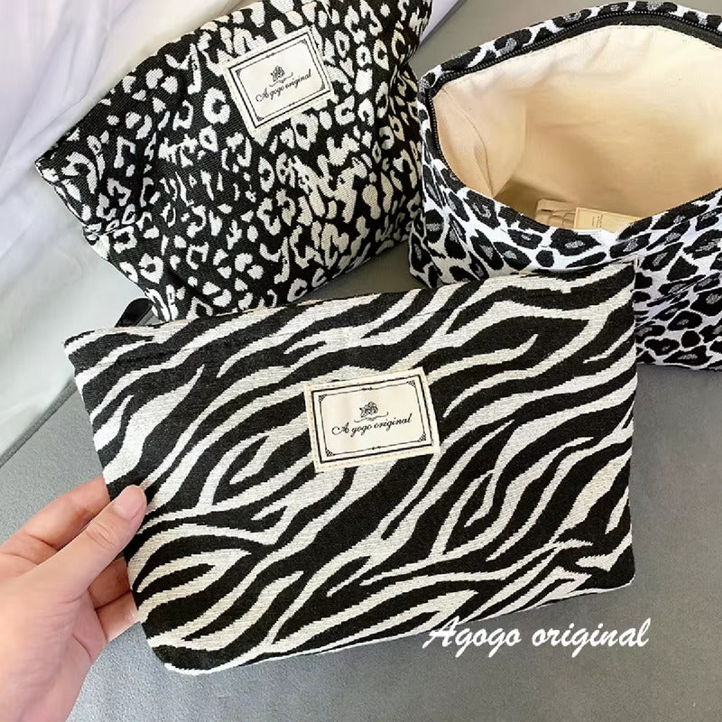 Neceser Animal Print Bolsa Organizadora Maquillaje De Viaje Zebra
