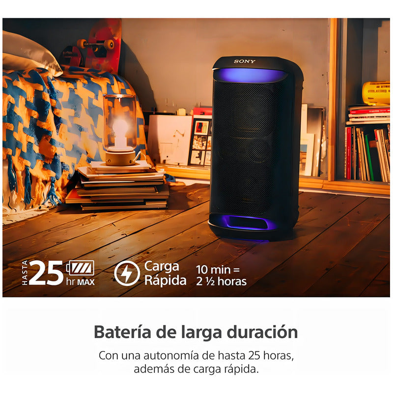 Parlante Bluetooth Inalámbrico Portátil Sony Srs-xv500 Color Negro