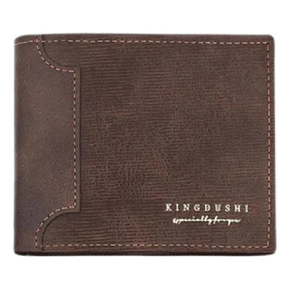 Billetera Para Hombre Con Monedero Sector Tarjeta De Cuerina Marrón 1