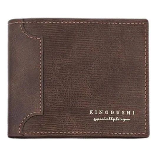 Billetera Para Hombre Con Monedero Sector Tarjeta De Cuerina Marrón 1