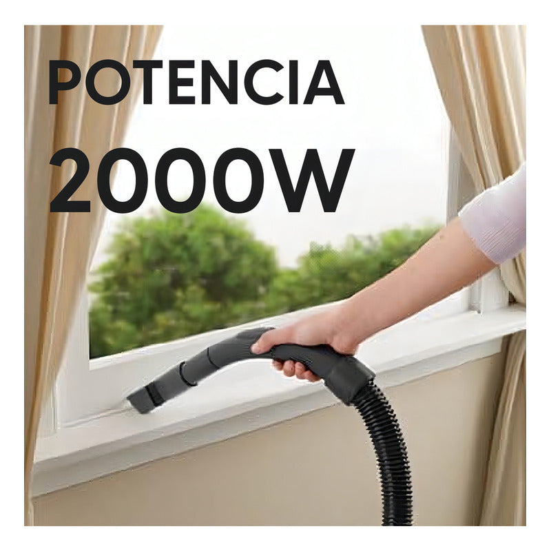 Aspiradora Microsonic Sin Bolsa 2000 W Con Filtros Aspsb2821 - Rojo