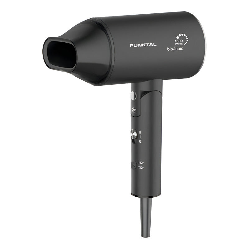 Secador De Pelo De Viaje Punktal Plegable Y Pequeño 1600 W Negro