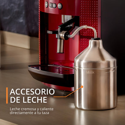 Cafetera Expreso Super Automática Krups Essential  Red - Rojo