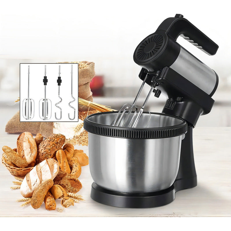 Batidora Xion Con Bowl Giratorio 500 W 4 Litros Xi-ba550 Negro