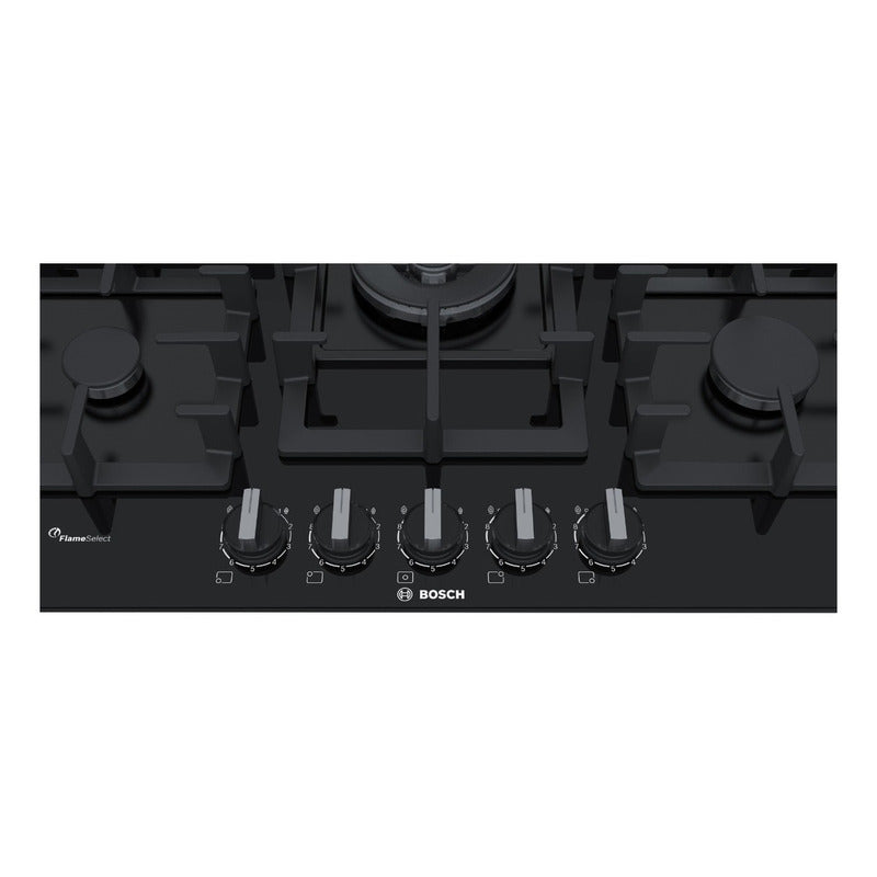 Anafe A Gas Bosch Vidrio 75cm Color Negro