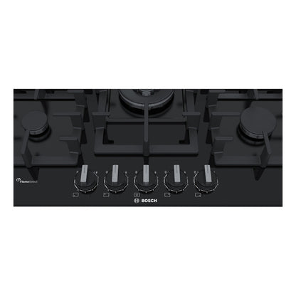 Anafe A Gas Bosch Vidrio 75cm Color Negro