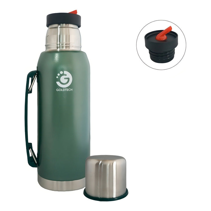 Termo Goldtech Rugged Acero Inoxidable 1 Litro Verde