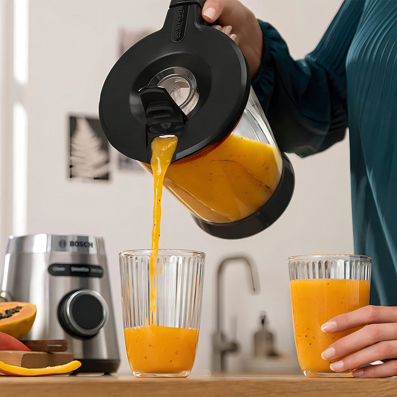 Licuadora Bosch Mmb6382m Jarra Cristal 1.5 Lts Fama Color Gris