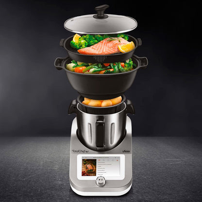 Robot Cocina Inteligente Multifuncion Total Chef Rk7 Ufesa Color Gris