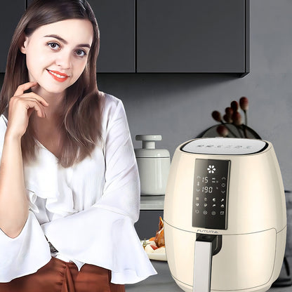 Freidora De Aire Digital 5 Lts. Futura Fut-af50di Color Marfil Display Led Panel Digital