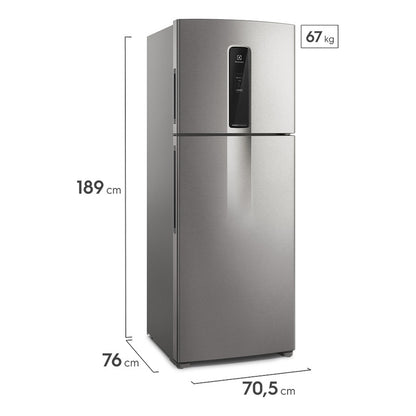 Heladera Refrigerador Electrolux It70s Frost Free Inverter Plateado