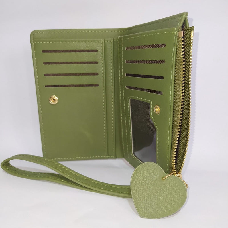 Monedero Dama Billeteras De Dama Monederos Para Mujer Verde Musgo