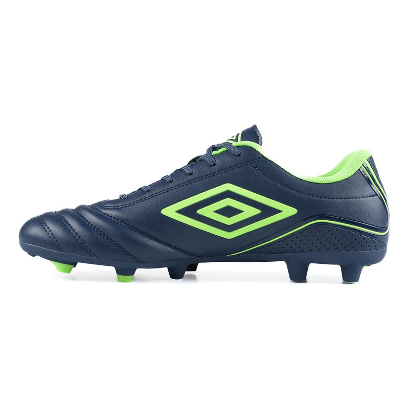 Championes Futbol 11 Umbro Classico Botin F11 Zapato Adulto - Azul/verde - 11 Us