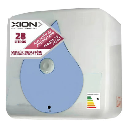 Termotanque Calefon Xion Cal30p 28 Litros Prisma Acero Blanco