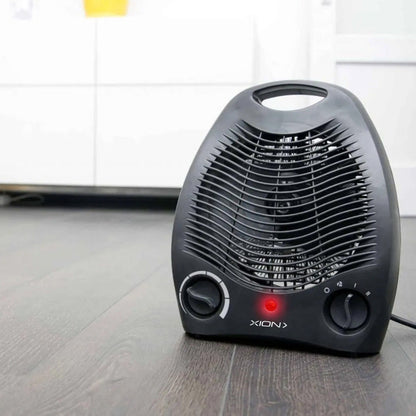 Caloventilador Xion Ajuste Potencia Termostato 1000/2000 W. Color Negro