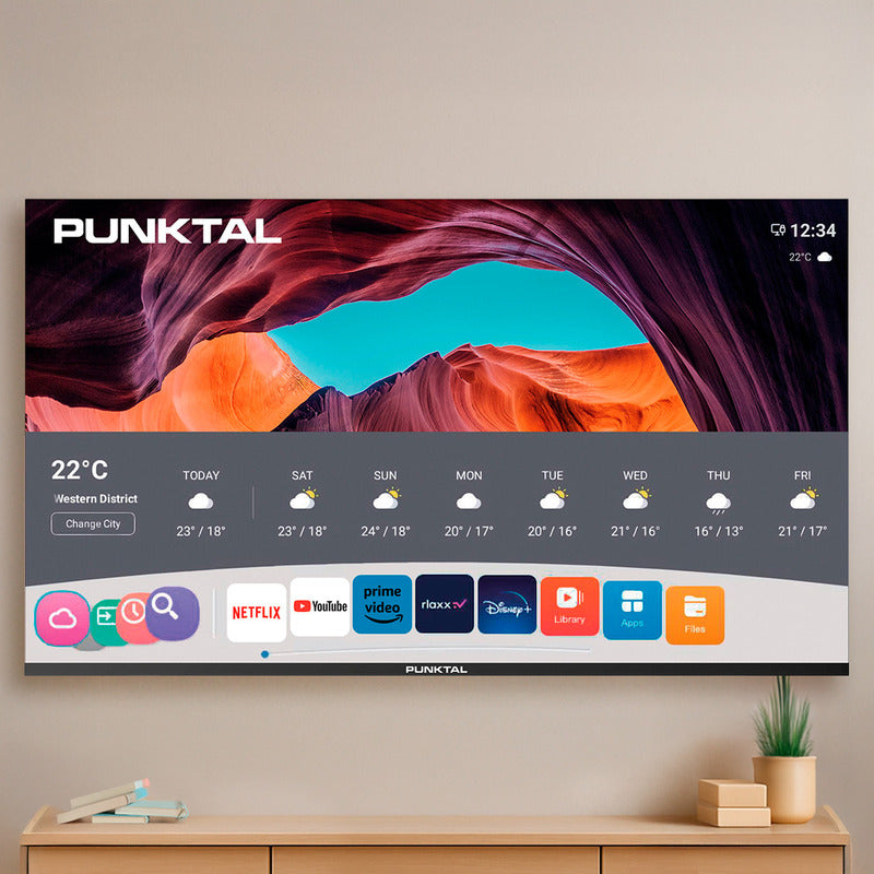 Televisor Led Smart Tv 50 Punktal Pk-50 Wos 4k Bluetooth