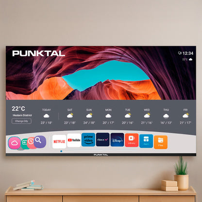 Televisor Led Smart Tv 50 Punktal Pk-50 Wos 4k Bluetooth