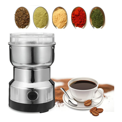 Moledora Eléctrica De Granos De Café Semillas Potencia 300 W Plateado