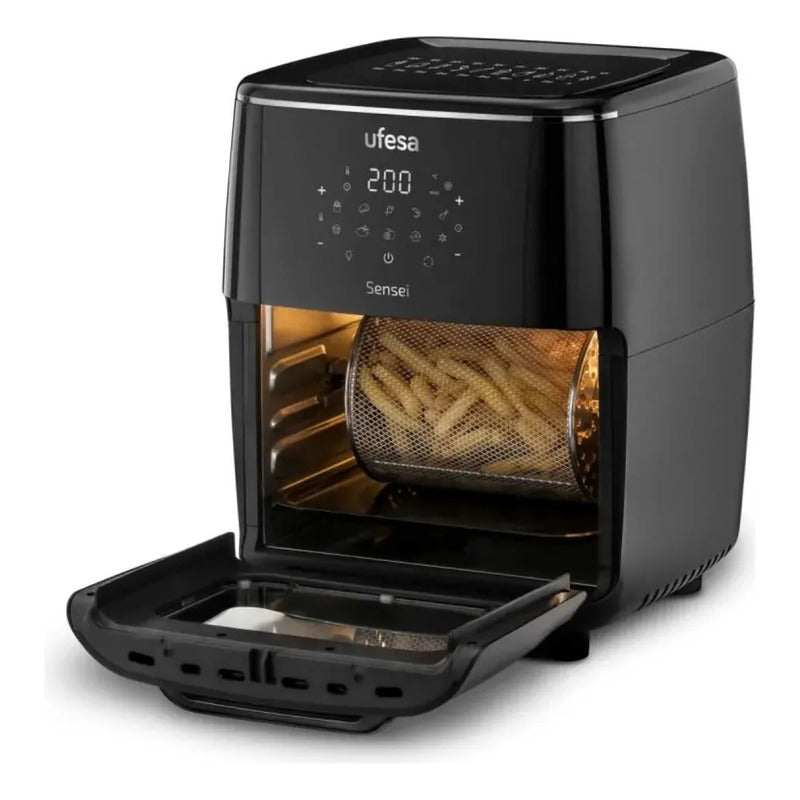 Freidora Sin Aceite Airfryer Digital Ufesa Sensei 12l - Tmo Negro