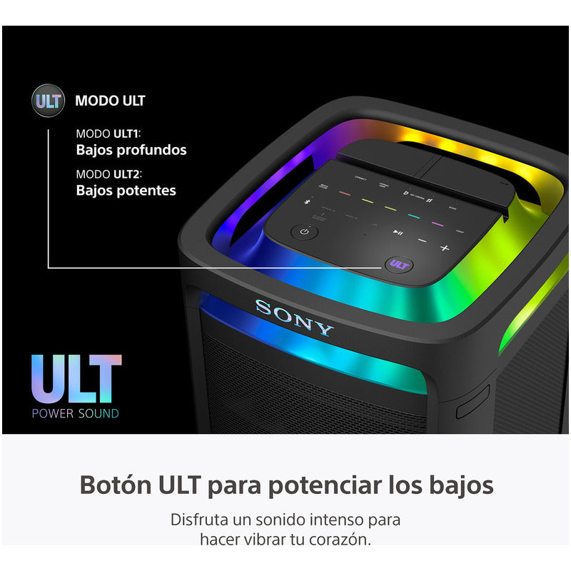 Parlante Bluetooth Portátil Sony Ult Tower 9 Color Negro