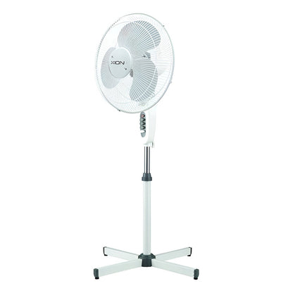 Ventilador De Pie 3 Velocidades Xion Xi-v130 3 Aspas 40 Cm Blanco Gris Plástico 1