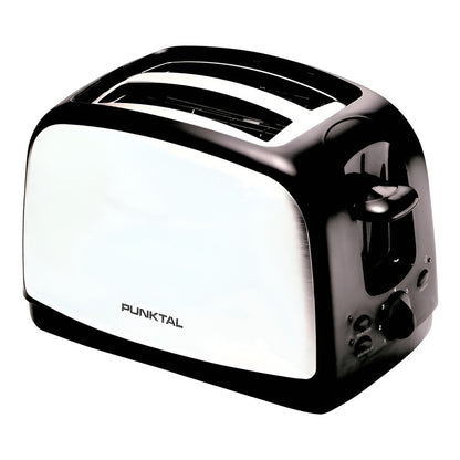 Tostadora Electrica 800w Punktal Pk-858ai Color Plateado