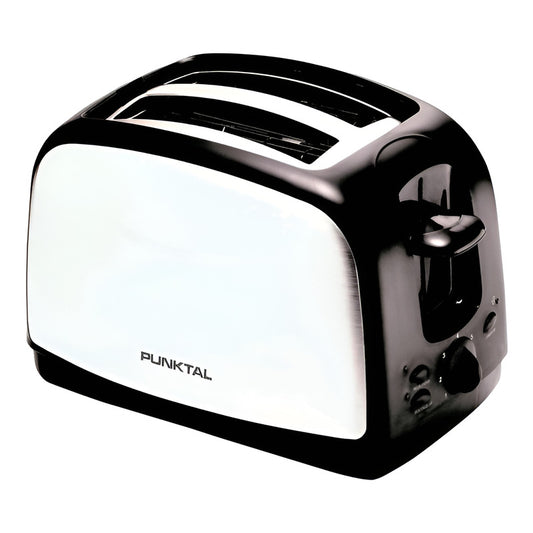 Tostadora Electrica 800w Punktal Pk-858ai Color Plateado