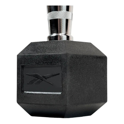 Mancuerna Hexagonal Recubierta De Goma Reebok 2kg Negro