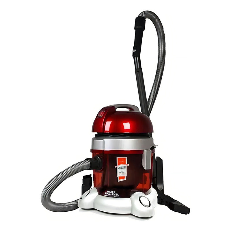 Aspiradora Punktal Profesional Doble Filtro 1600w Color Rojo - Rojo/gris