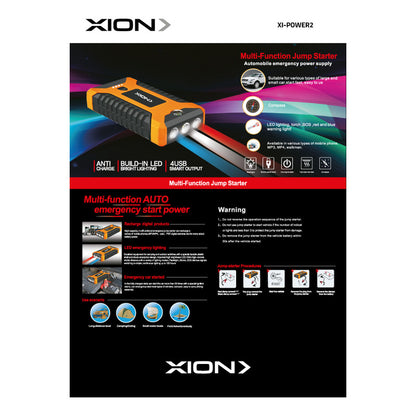 Arrancador De Auto Power Bank Y Linterna Xion Xi-power2