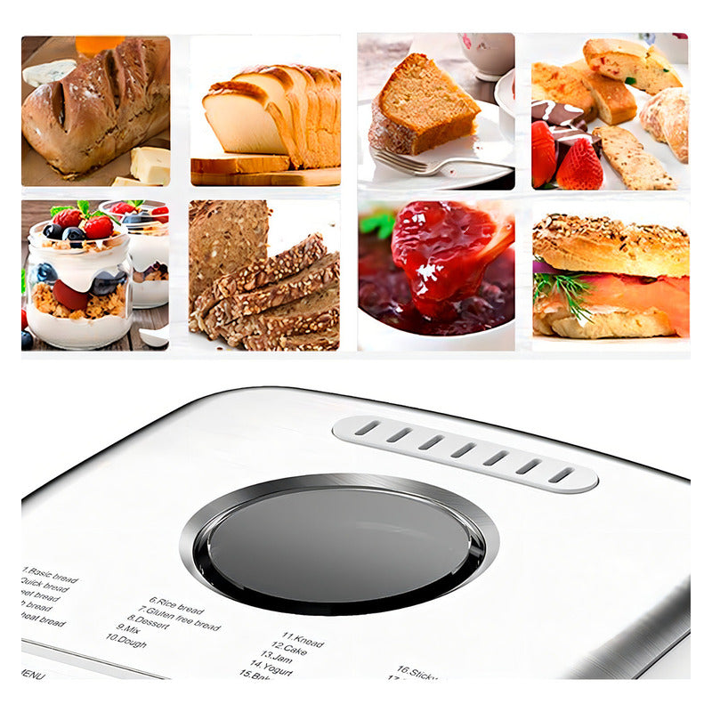 Panetera Punktal Pk-pa6301 Capacidad 1kg 650w Taza Medidora Cuchara Y Recetario