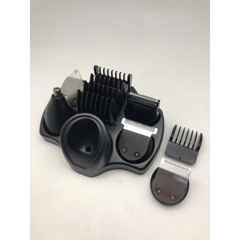 Cortadora De Pelo Xion 5x1 Recargable Accesorios Xi-hair5x1 - Negro/plata