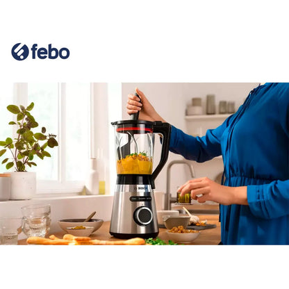 Licuadora Bosch Mmb6382m Jarra Cristal 1.5 Lts Fama Color Gris