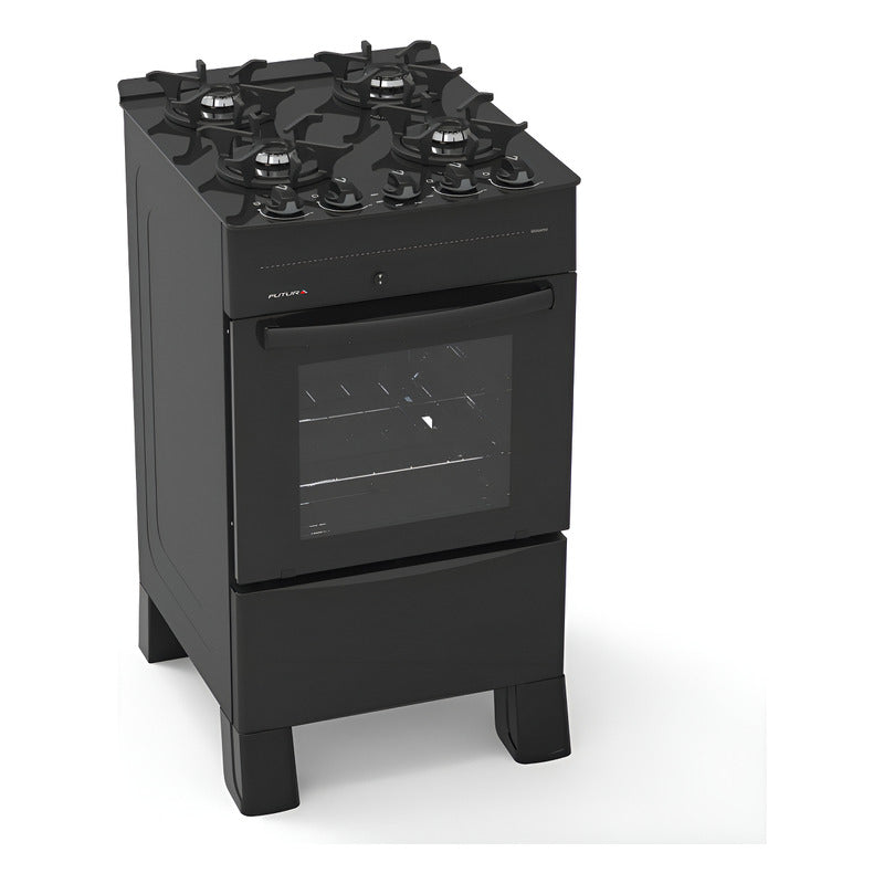 Cocina A Supergas Futura Massima Color Negro