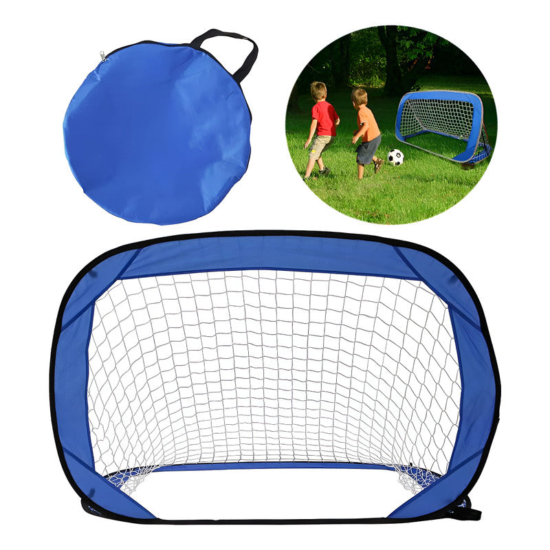 Arco Portería De Fútbol Portátil Para Niños - Azul