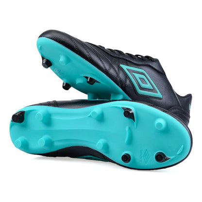 Championes Futbol 11 Umbro Touch Champion F11 Zapato Adulto - Negro/celeste - 7,5 Us