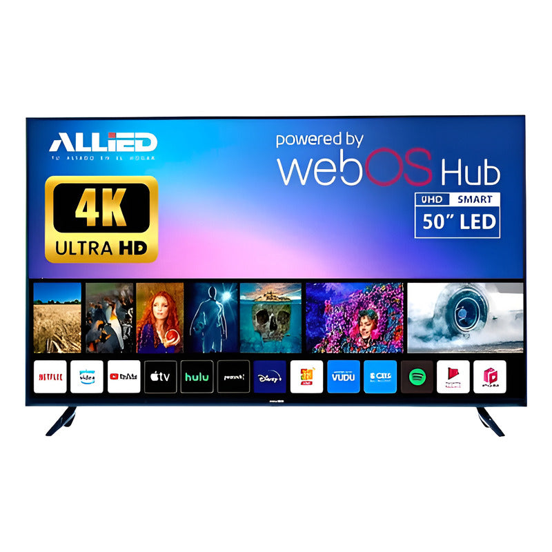Smart Tv 50 Allied Led Uhd 4k Ultra Hd Weboshub Con Soporte