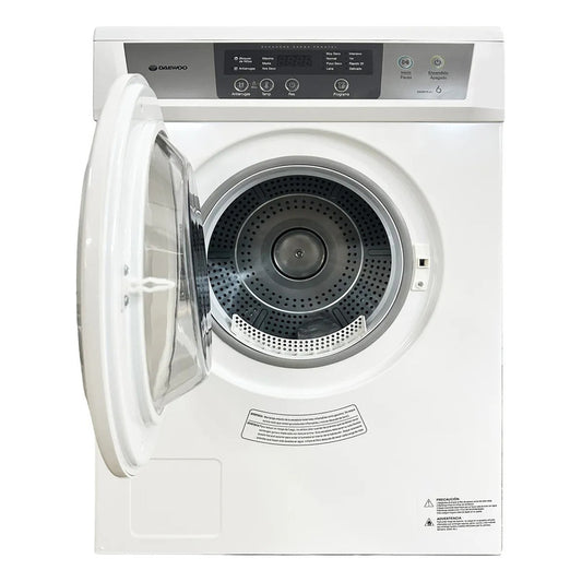 Secarropas Daewoo 6kg Panel Digital Tambor De Acero Blanco
