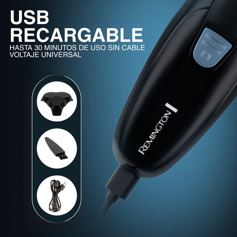 Afeitadora Remington Rotativa R1001 Color Negro