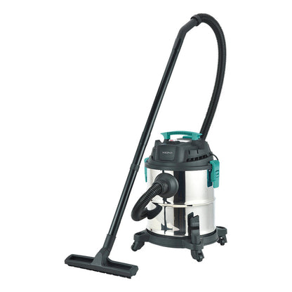 Aspiradora Industrial De Tacho Xion Xi-vc2200pro 20 Litros - Plateado/negro/turquesa