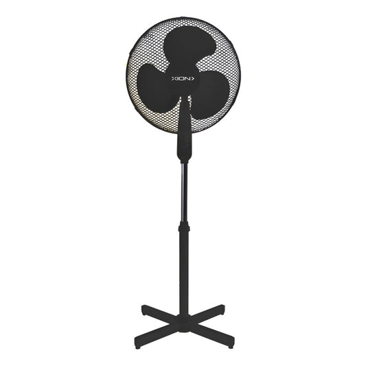 Ventilador De Pie Xion 3 Velocidades Xi-v165 1.7 Mts 40 Cm Negro Negro Plástico