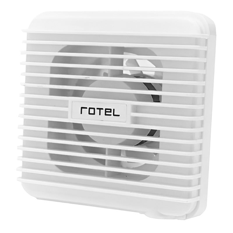 Extractor De Aire Para Baño Silencioso 15x15 Cm Rotel Color Blanco