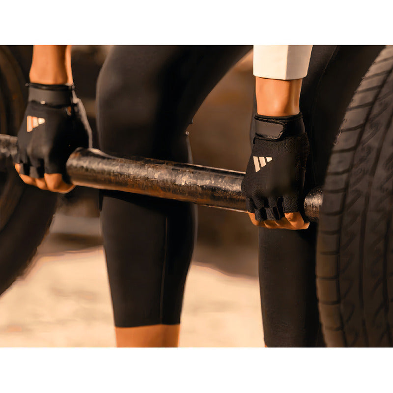 Guantes De Entreno, Pesas O Gym Essential Colores adidas Color Rosa Diseño De La Tela Liso Talle M