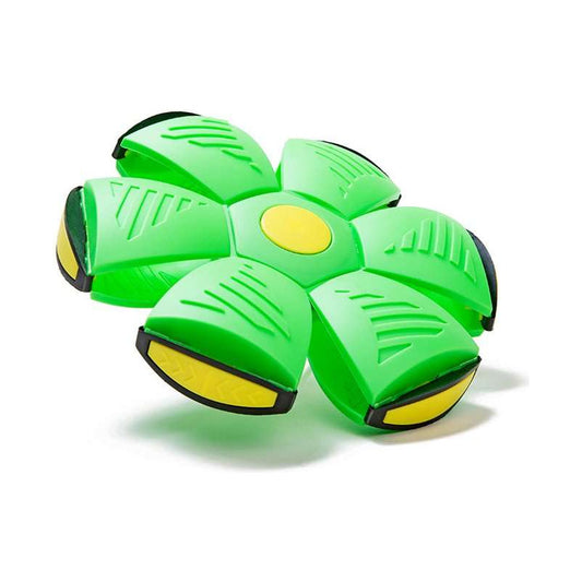 Pelota Mágica Disco Volador Con Luz Juguete Niños O Mascotas - - Verde
