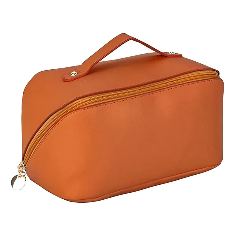 Bolsa Organizadora De Maquillaje De Viaje Para Mujer, Color Marrón