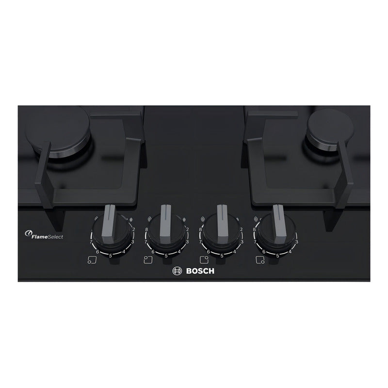 Anafe Con Alimentación A Gas Bosch Ppp6a6b20 Color Negro 4 H Negro