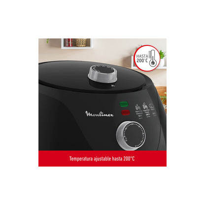 Freidora Sin Aceite De Aire Moulinex Essential Ez122858 Negr Negro
