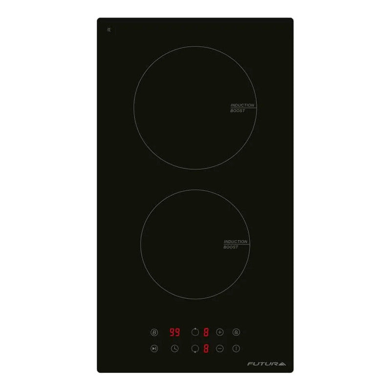 Anafe Eléctrico Futura Fut-pi2z Induccion 2 Hornallas Negro